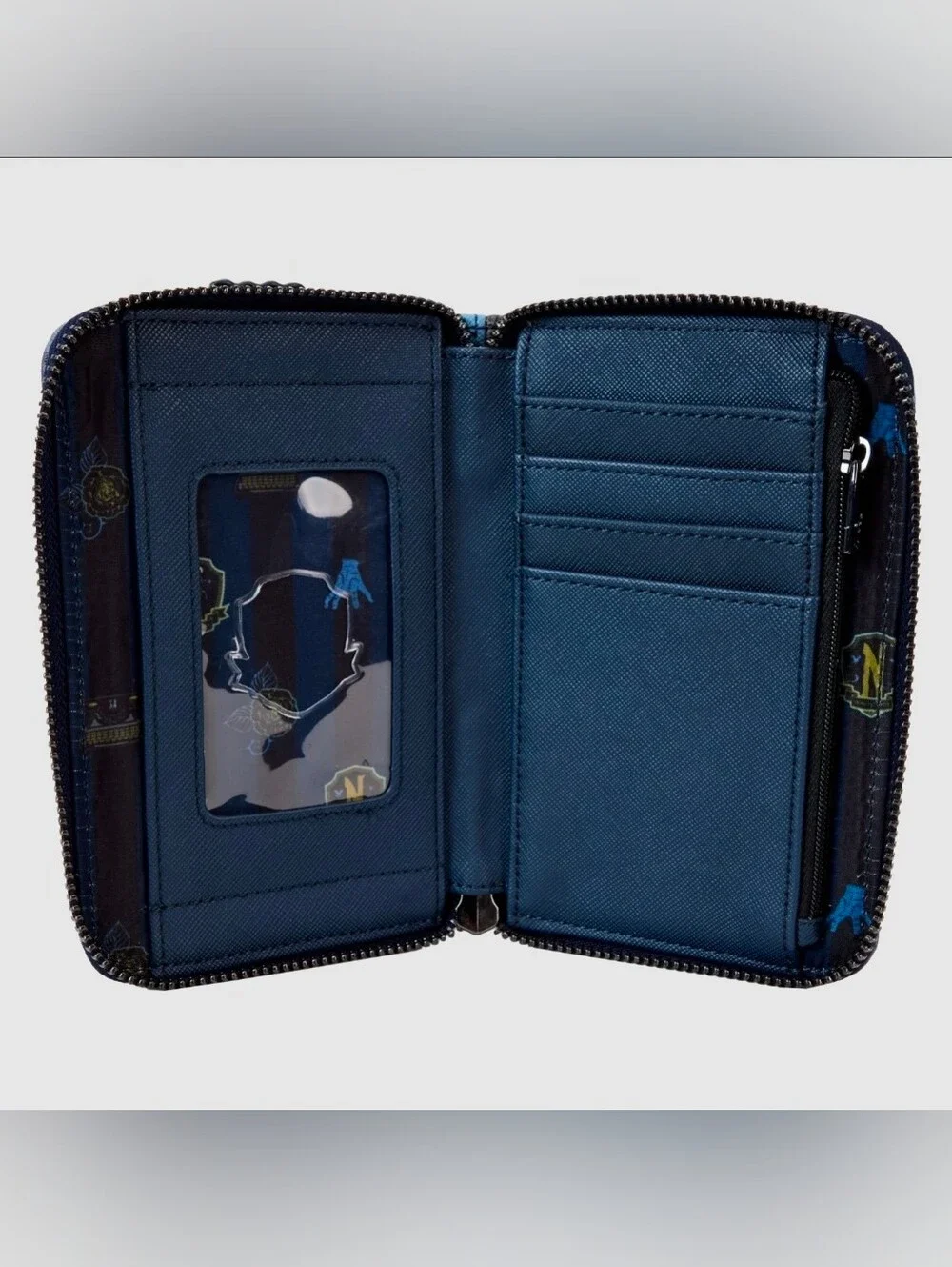 Loungefly Wednesday Nevermore Academy Castle Zip Around Wallet NWT